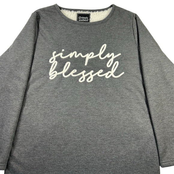 Simply Southern Sweatshirt/Sleep Shirt Size Large Women's - Picture 6 of 10